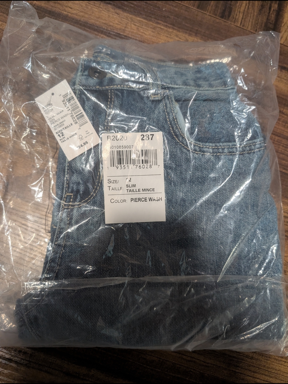 The Children's Place Boys' Blue Jeans Bootcut 12 Slim NWT - Picture 3 of 3